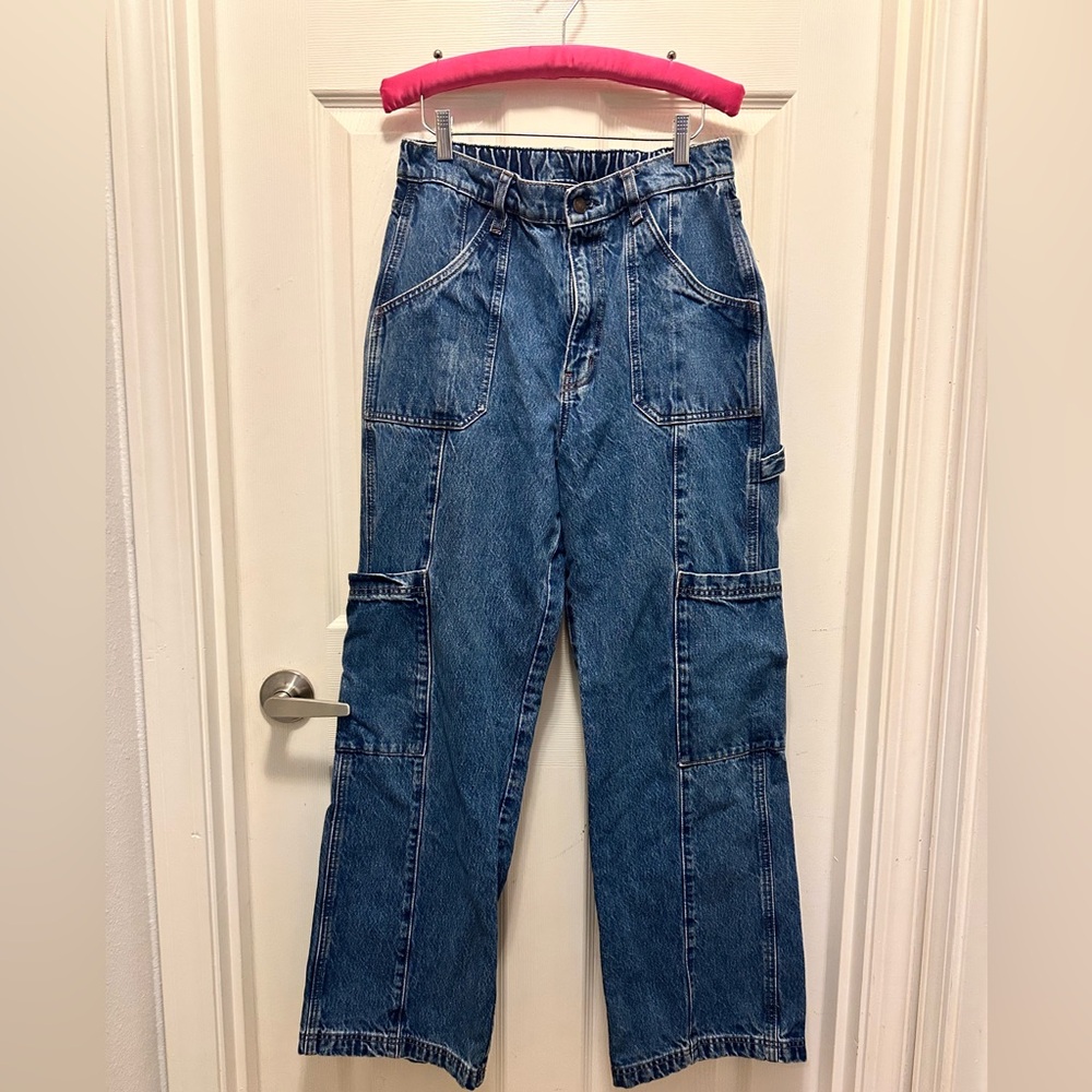 Arizona Jean Company Women's Blue Cargo Jeans